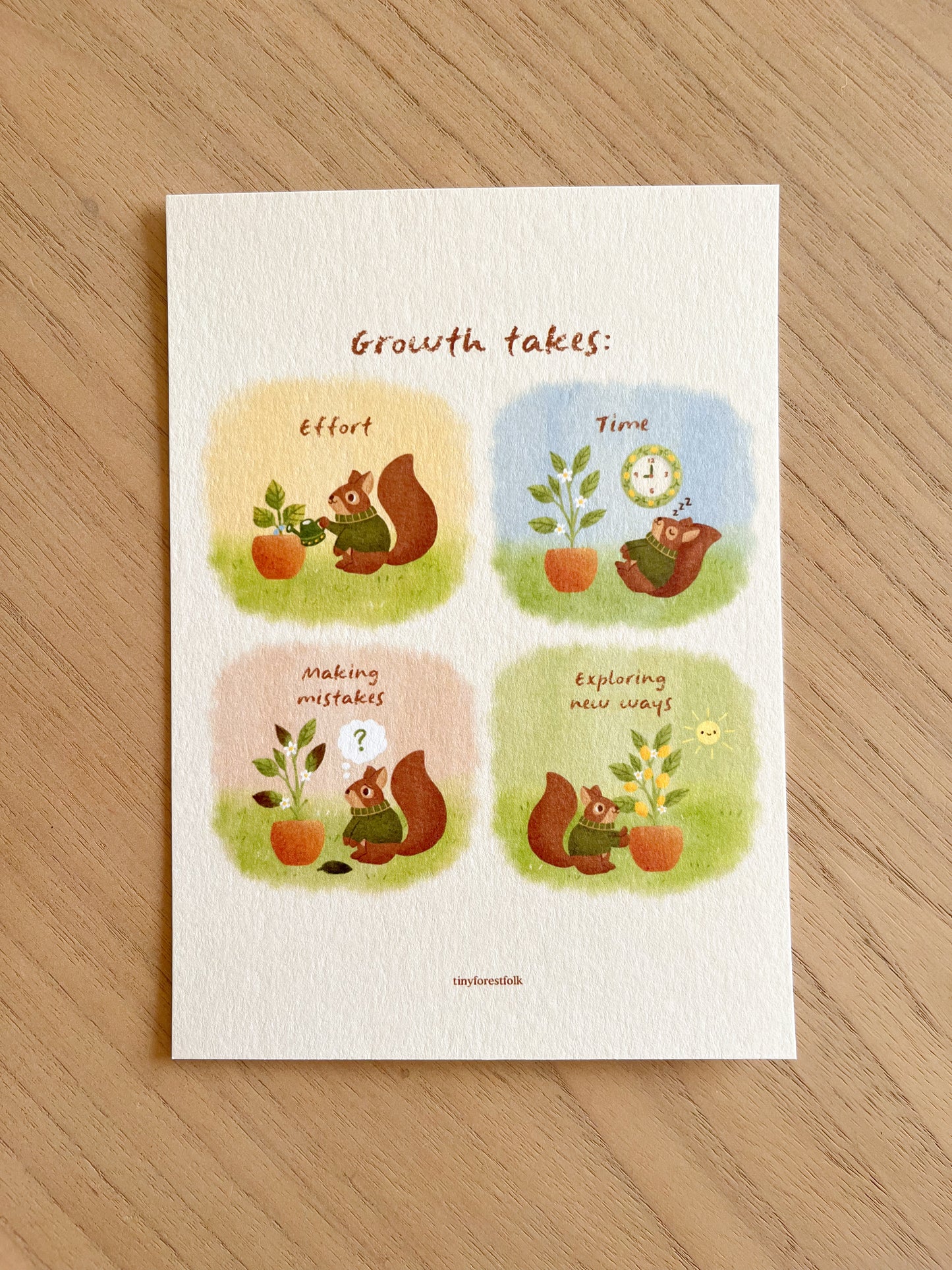Growth Takes Art Print