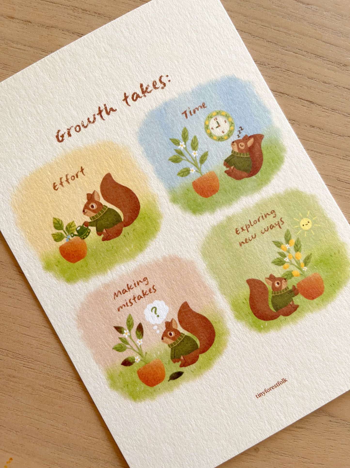 Growth Takes Art Print