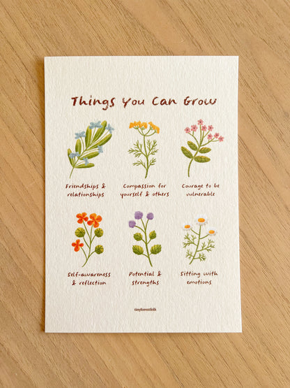 Things You Can Grow Art Print