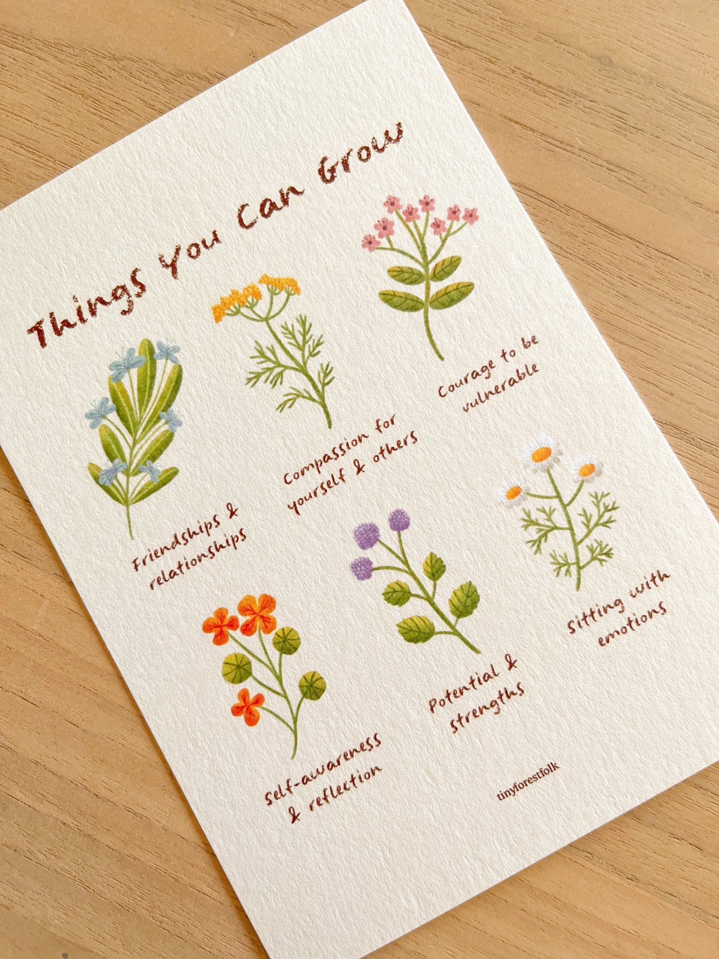 Things You Can Grow Art Print