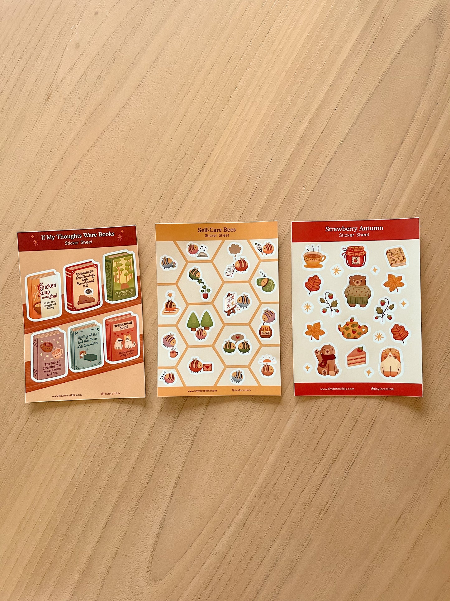 Cozy Stickers (Set of 3)